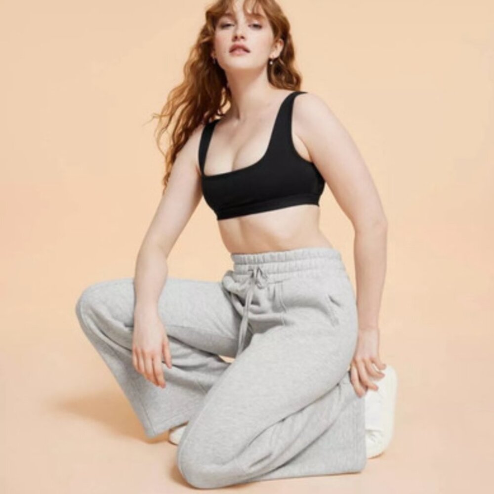 NWT Blogilates Travel Trousers High Rise Sweatpants Gray - Picture 2 of 6
